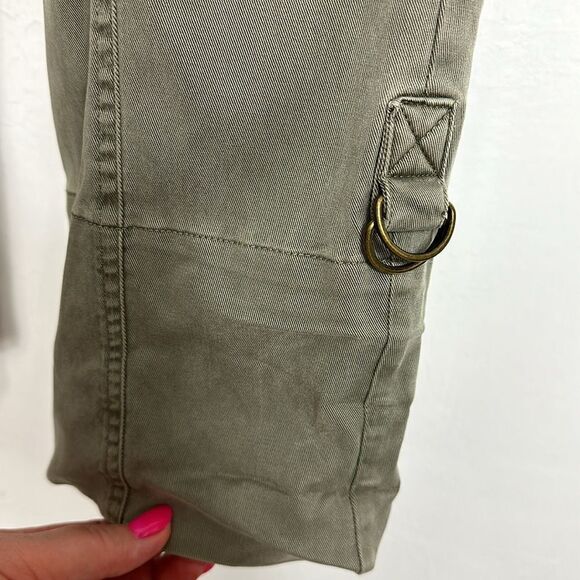 Soft Surroundings Olive Green Elastic Waist Straight Leg Pants Size M - Picture 3 of 10